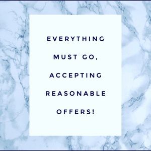 Closet clean out! Accepting all reasonable offers!